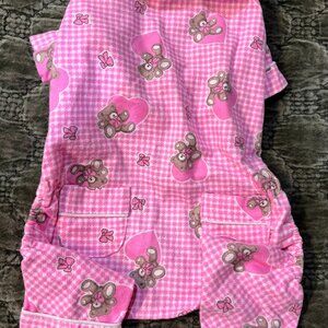 Funny Fur/Klippo Teddy Bear Dog Pajamas Size L NWT